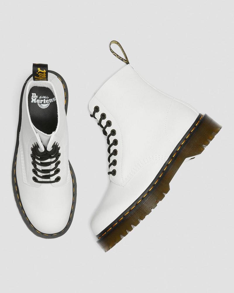 Dr Martens 1460 Pascal Bex Pisa Leren Veterlaarzen Dames Wit | NL 596GSO